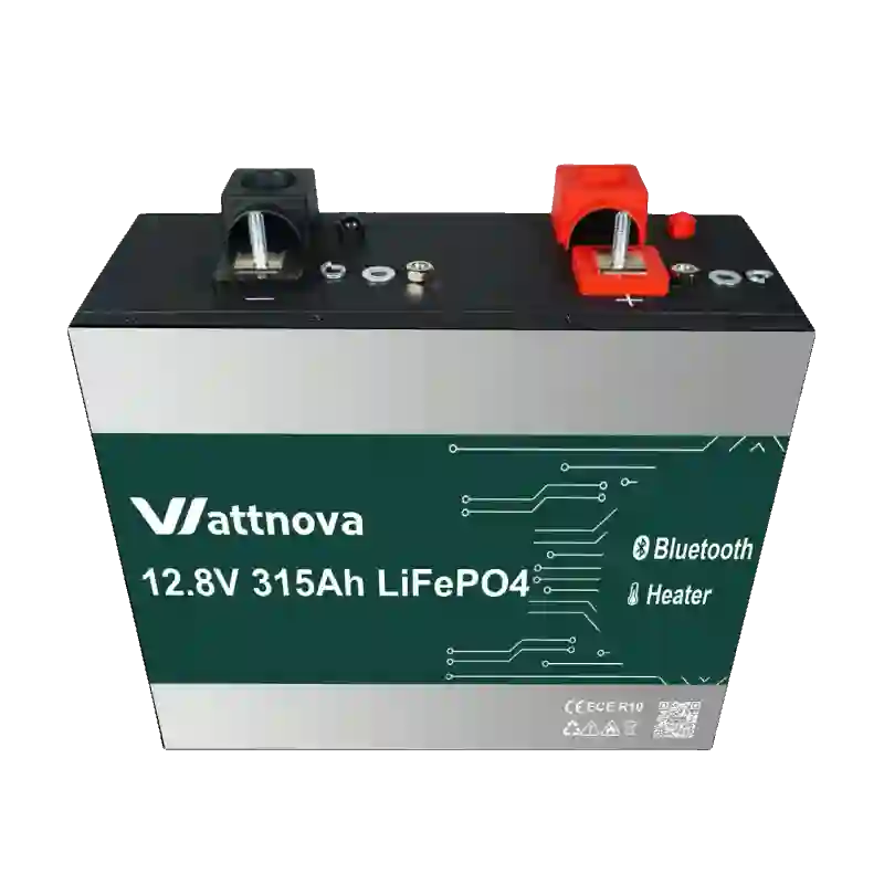 12.8V 315AH Lithium Battery LiFePO4 Smart BMS with Bluetooth Heating Motorhome Underseat Battery IP67